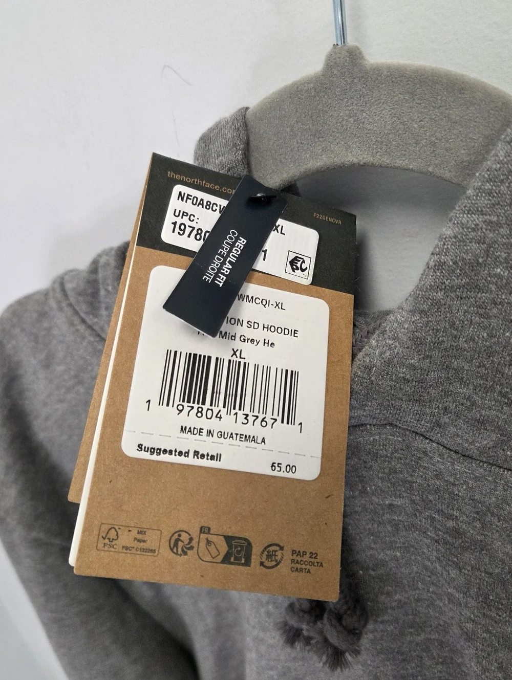 The North Face Men's Evolution Hoodie Gray Size XL New!!